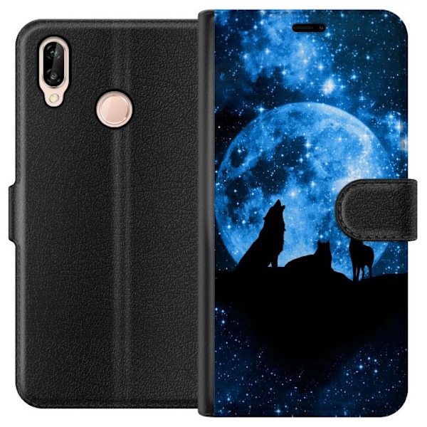 Huawei P20 lite Lommeboketui Ulv