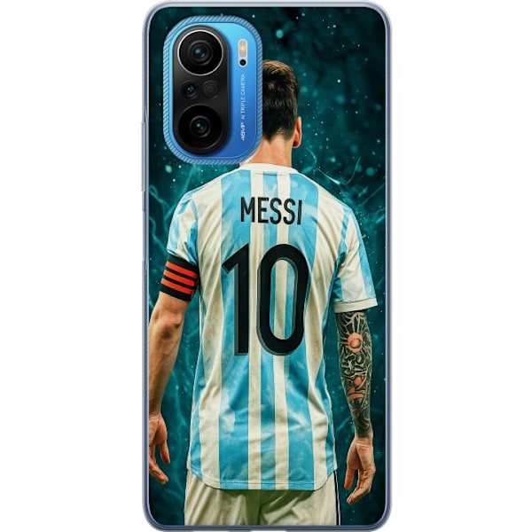 Xiaomi Poco F3 Läpinäkyvä kuori Messi