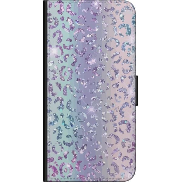 Kompatibelt Plånboksfodral till Samsung Galaxy A20s Glitter Leopard