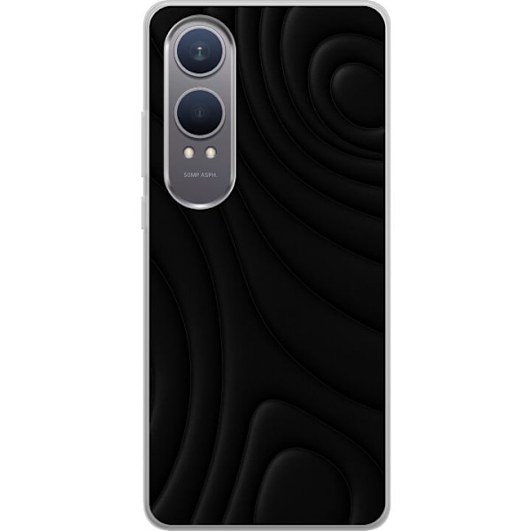 OnePlus Nord CE4 Lite Läpinäkyvä kuori Tummat Aallot