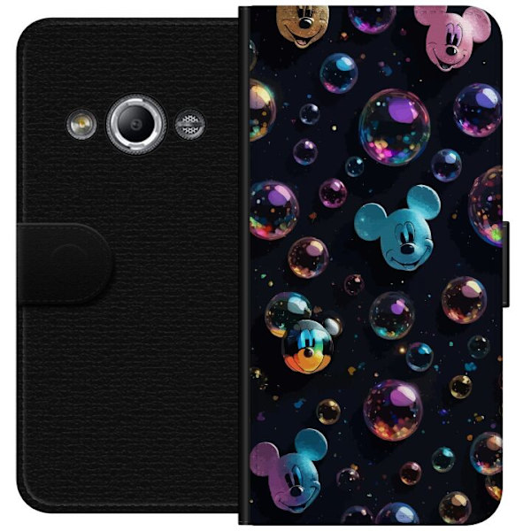 Samsung Galaxy Xcover 3 Tegnebogsetui  Mickey Mouse Disney Bobler Design Sjovt Motiv Populær Disneyfigur Tegneserie Børneklassiker