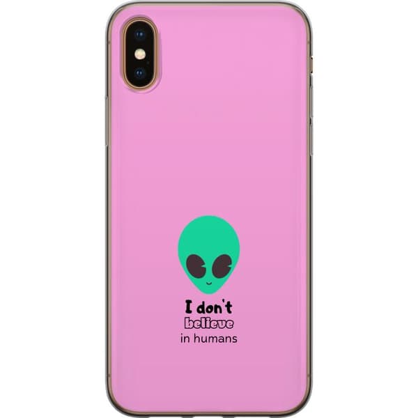 Kompatibelt Mobildeksel til Apple iPhone X Jag tror inte på människor rosa