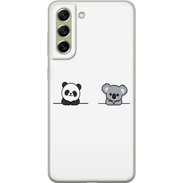 Samsung Galaxy S21 FE 5G Gjennomsiktig deksel Panda Koala