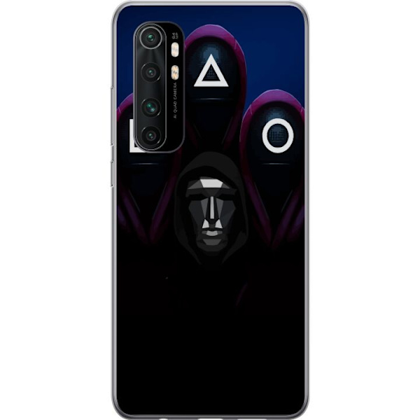 Xiaomi Mi Note 10 Lite Läpinäkyvä kuori Squid Game Kausi 3 Uudet Ikoni Suosittu Sarja TV Motiivi Aasialainen Draama Trendikäs Graafinen Suunnittel