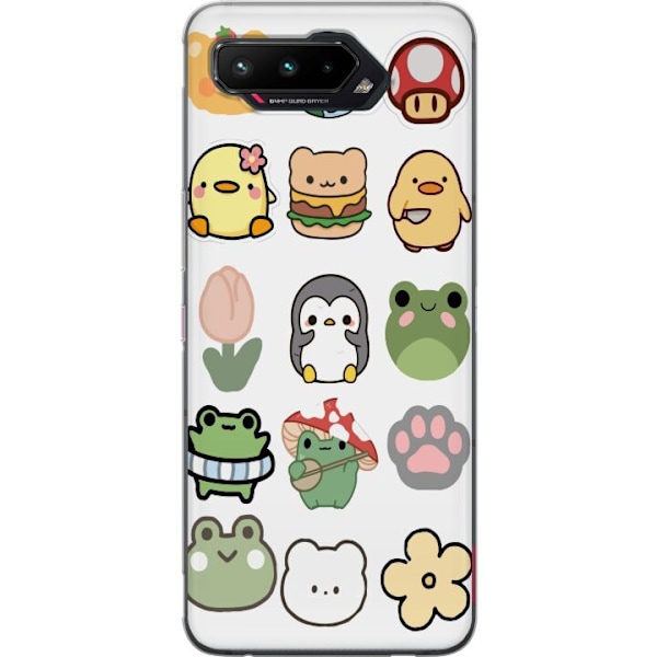 Asus ROG Phone 5 Gennemsigtig cover Kawaii Friends
