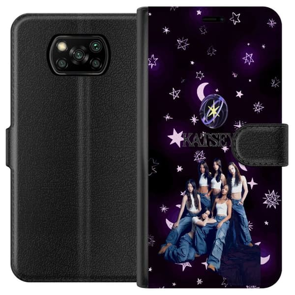 Kompatibelt Lommeboketui til Xiaomi Poco X3 NFC KATSEYE lila