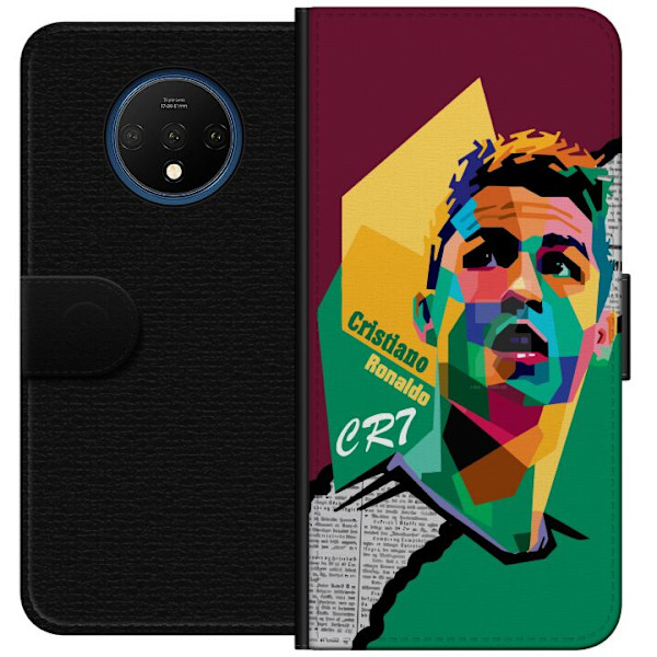 OnePlus 7T Tegnebogsetui Ronaldo