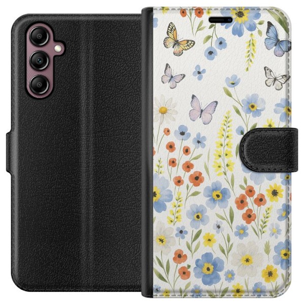 Samsung Galaxy A14 5G Tegnebogsetui Sommerblomster