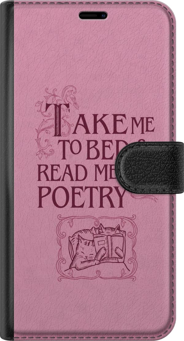 Kompatibelt Lommeboketui til Apple iPhone 16 Pro Max Rosa poesisitat rosa