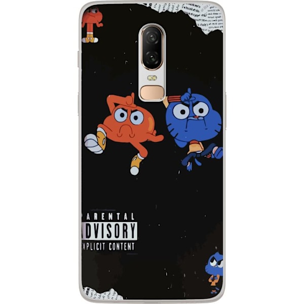 OnePlus 6 Gennemsigtig cover Gumball og Darwin