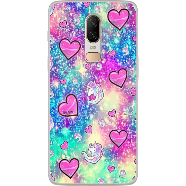 OnePlus 6 Läpinäkyvä kuori Enhörning
