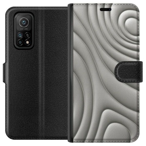 Xiaomi Mi 10T Pro 5G Tegnebogsetui Sølvbølger