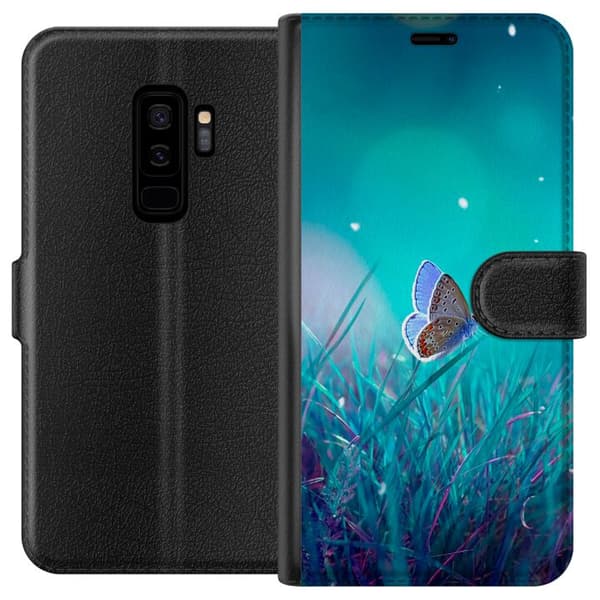 Kompatibel Tegnebogsetui til Samsung Galaxy S9+ Magisk Sommerfugl