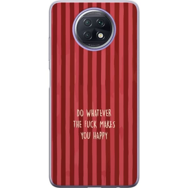Kompatibelt Mobilskal till Xiaomi Redmi Note 9T Gör det som gör dig glad röd