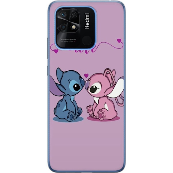 Xiaomi Redmi 10C Läpinäkyvä kuori Lilo & Stitch – Angel E