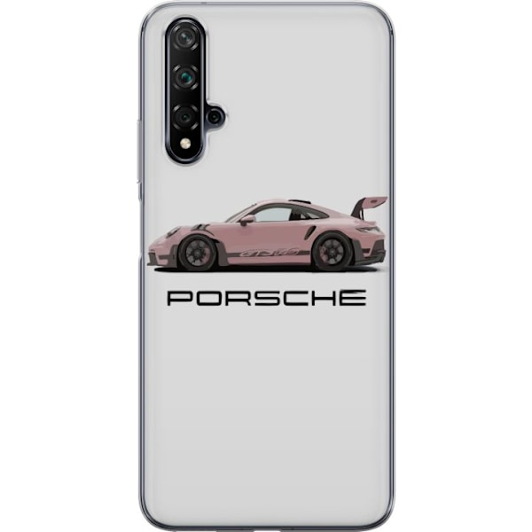 Huawei nova 5T Gennemsigtig cover Porsche 911 Pink