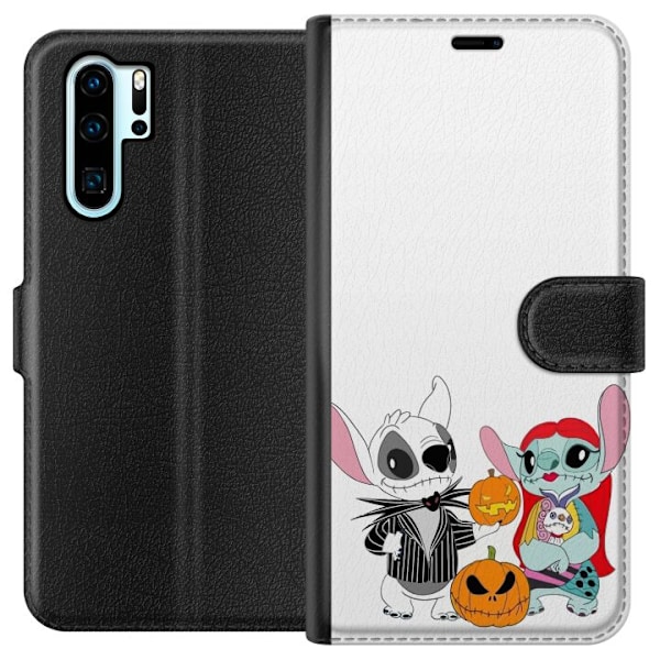 Huawei P30 Pro Tegnebogsetui Stitch familien addams