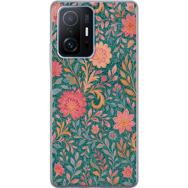 Xiaomi 11T Pro Genomskinligt Skal Floral Dream
