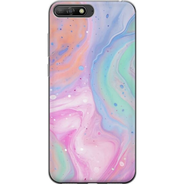 Huawei Y6 (2018) Gjennomsiktig deksel Pastellmarmor