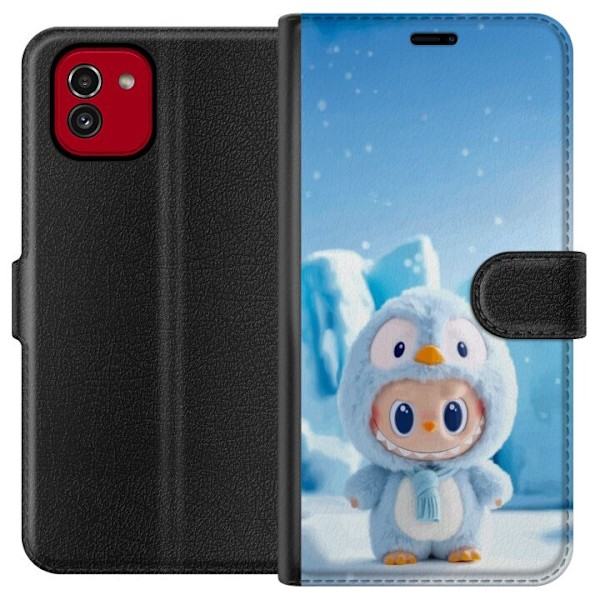 Samsung Galaxy A03 Tegnebogsetui sort ridder fortnite