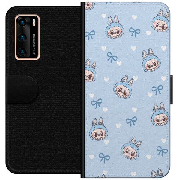 Huawei P40 Lompakkokotelo Labubu Tuli Henki