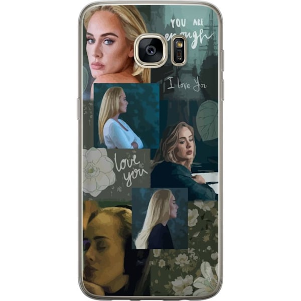 Samsung Galaxy S7 edge Genomskinligt Skal Adele