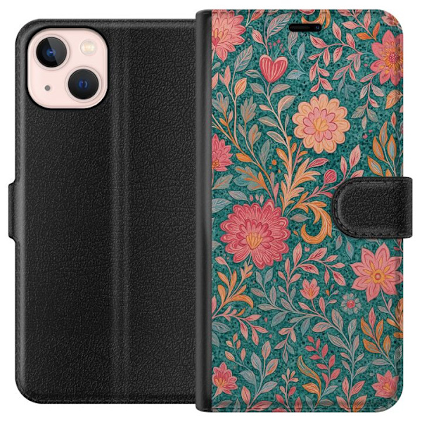 Apple iPhone 13 Tegnebogsetui Floral Dream