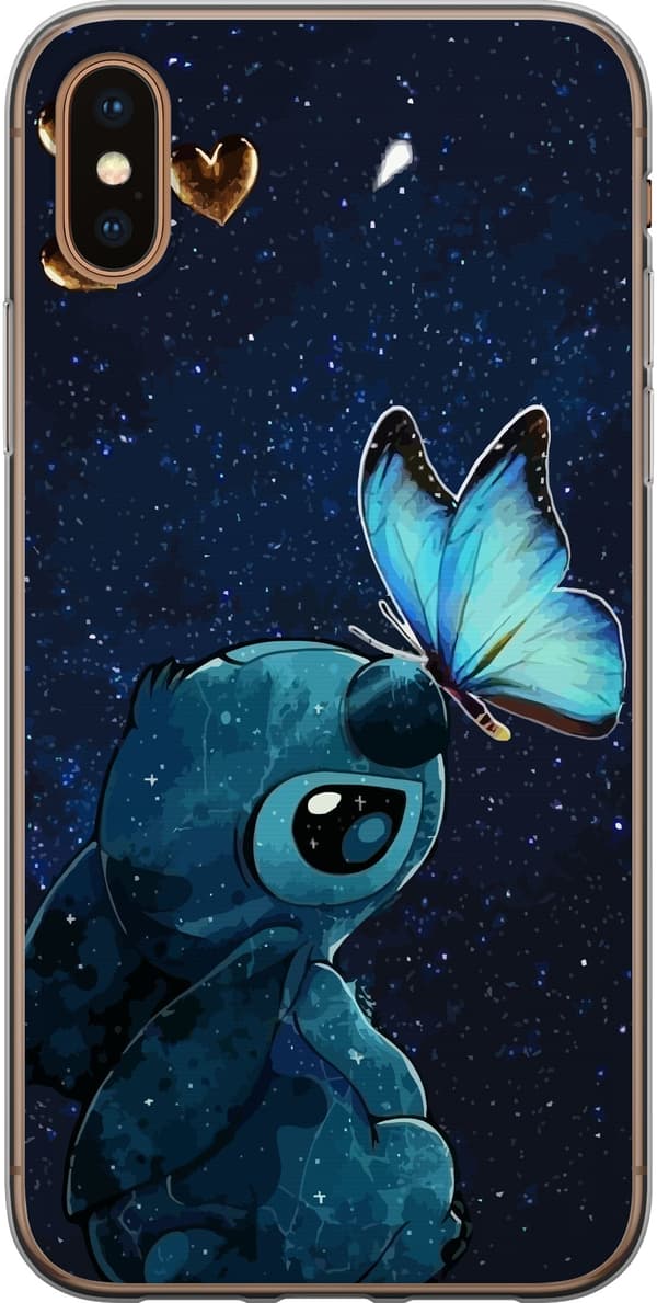 Kompatibel Mobilcover til Apple iPhone X Stitch sommerfugl