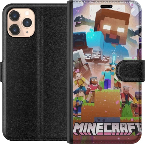 Kompatibelt Plånboksfodral till Apple iPhone 11 Pro Minecraft