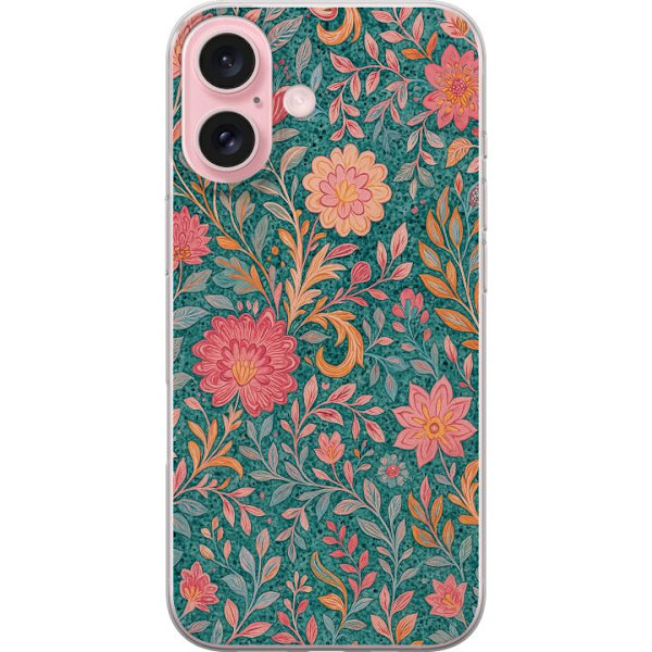 Apple iPhone 16 Gjennomsiktig deksel Floral Dream