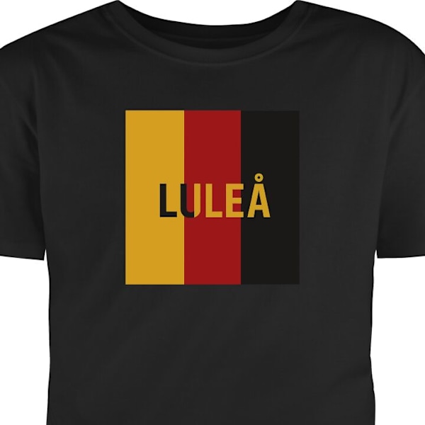 Lasten T-paita | Mukava T-paita Lapsille Luleå - Hockey musta 5-6 Vuotta