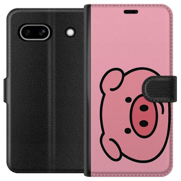 Google Pixel 7a Tegnebogsetui Kawaii Piggy