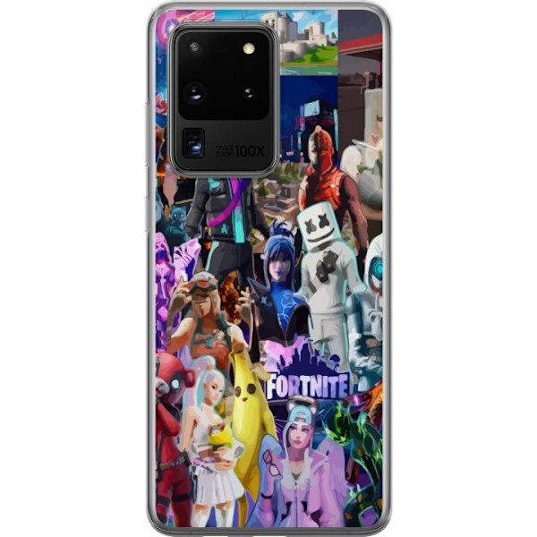 Samsung Galaxy S20 Ultra Läpinäkyvä kuori Fortnite