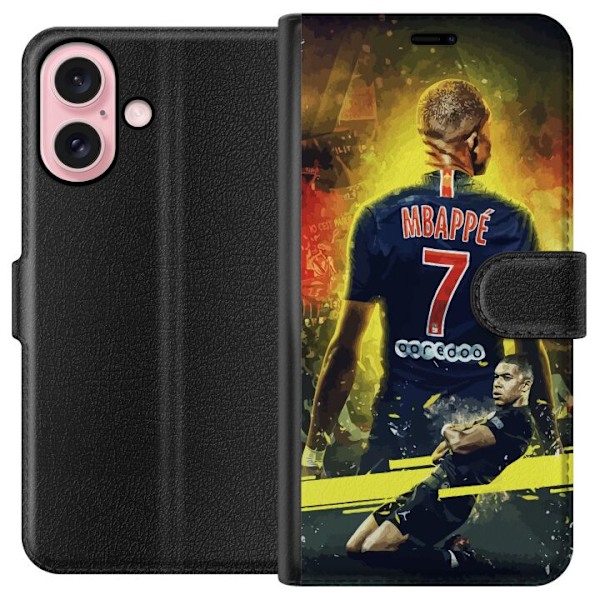 Apple iPhone 16 Plånboksfodral Kylian Mbappé