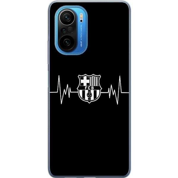 Xiaomi Poco F3 Läpinäkyvä kuori FC Barcelona