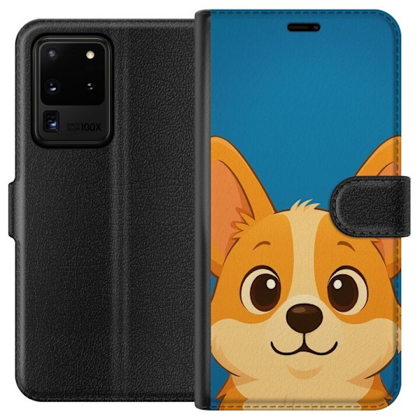 Samsung Galaxy S20 Ultra Plånboksfodral Hello Corgi