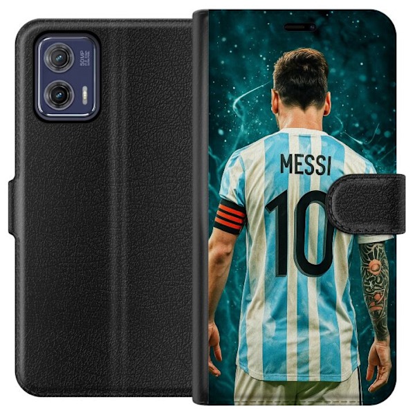 Motorola Moto G73 Tegnebogsetui Messi