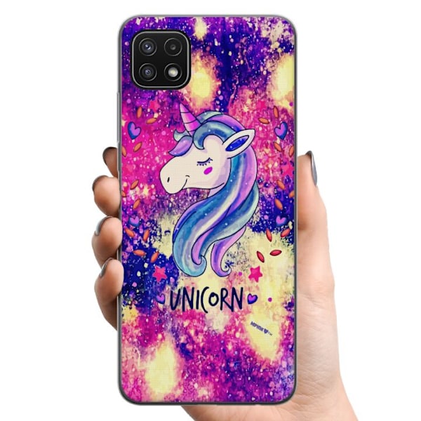 Samsung Galaxy A22 5G TPU Mobilcover Enhjørning