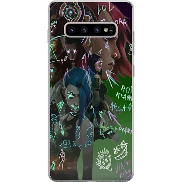 Samsung Galaxy S10+ Genomskinligt Skal Arcane, League of Legen