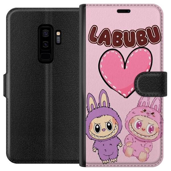 Samsung Galaxy S9+ Lompakkokotelo Labubu Pink Monster