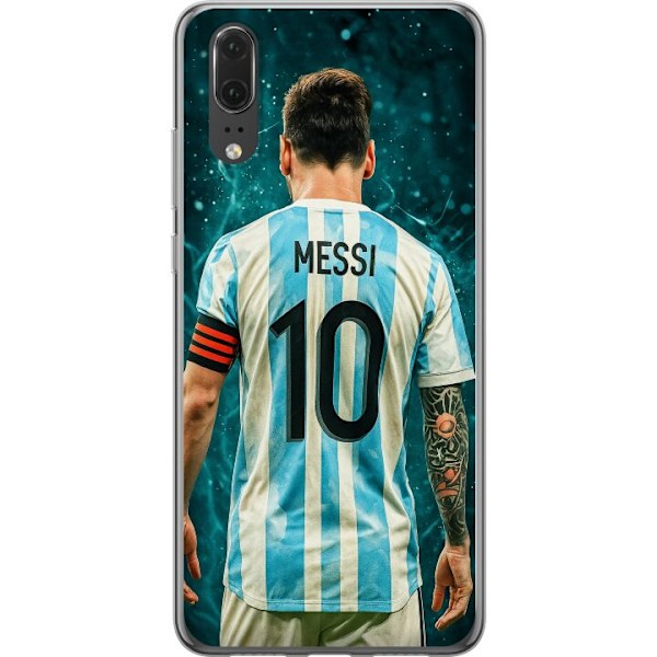 Huawei P20 Genomskinligt Skal Messi