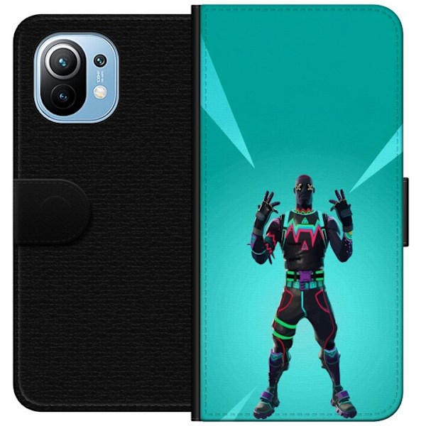 Xiaomi Mi 11 Tegnebogsetui sort ridder fortnite