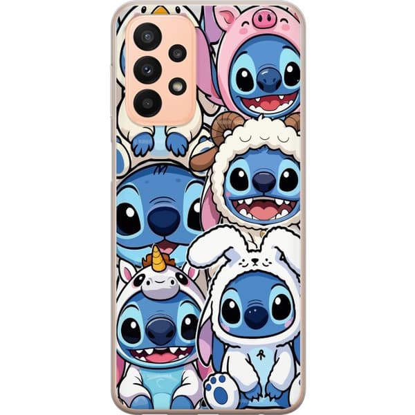 Kompatibelt Mobildeksel til Samsung Galaxy A23 Stitch Disney Lilo Stitch blå alien søt figur