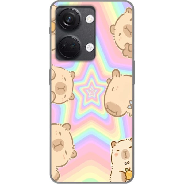 OnePlus Nord 3 Läpinäkyvä kuori Kawaii Capybara Galaxy Söp