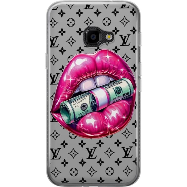 Samsung Galaxy Xcover 4 Läpinäkyvä kuori LV Money Lip