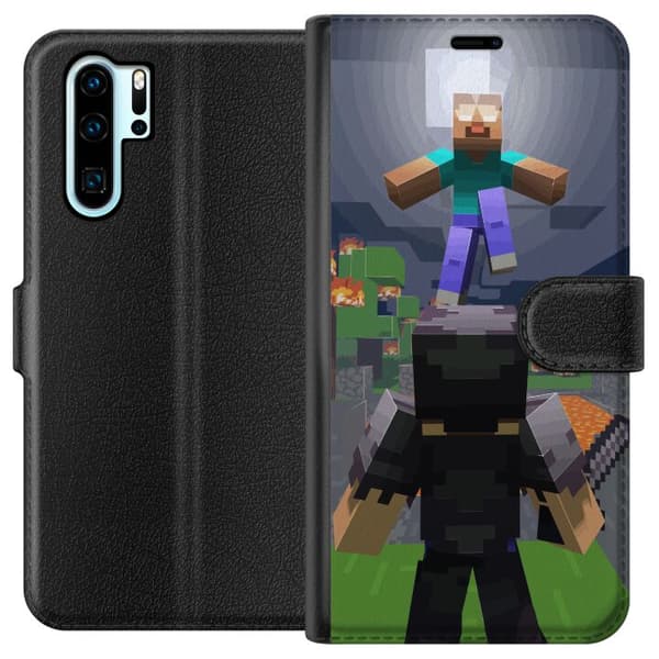 Kompatibelt Lommeboketui til Huawei P30 Pro Minecraft