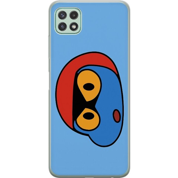Samsung Galaxy A22 5G Läpinäkyvä kuori Bold Bot Head