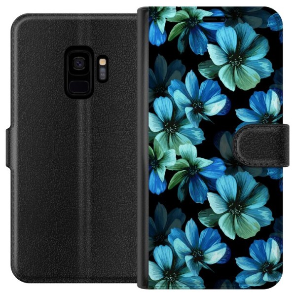 Samsung Galaxy S9 Tegnebogsetui Blomster