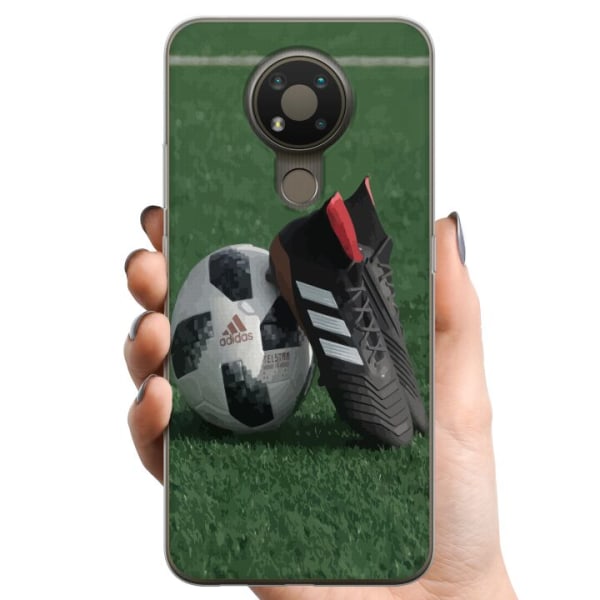Nokia 3.4 TPU Matkapuhelimen kuori Fotboll