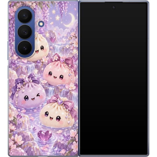 Kompatibelt Mobildeksel til Samsung Galaxy Z Fold7 Lavendelvenner lila